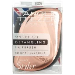 Tangle Teezer - On The Go Detangling Hairbrush Compact Styler Rose Gold -The French Pharmacy 11737948 2984584605168541