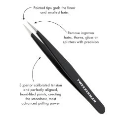 Tweezerman - Point Tweezer Midnight Sky -The French Pharmacy 1241 BRPointTweezerMidnightSkyInfographic