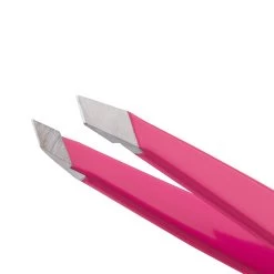 Tweezerman - Mini Slant Tweezer Neon Pink -The French Pharmacy 1248 FPRMiniSlantNeonPink2
