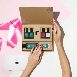 Manucurist - Green Flash Gel Essentials Kit Hortensia + Red Cherry -The French Pharmacy 1 1ruban