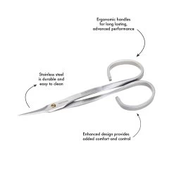 Tweezerman - Stainless Steel Cuticle Scissors -The French Pharmacy 3004 RCuticleScissorsInfographic