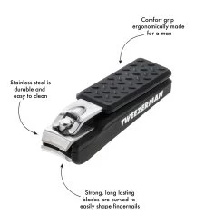 Tweezerman - Precision Grip Fingernail Clipper 9 Tweezerman - Precision Grip Fingernail Clipper -The French Pharmacy 30221 MGPrecisionGripFingernailClipperInfographic