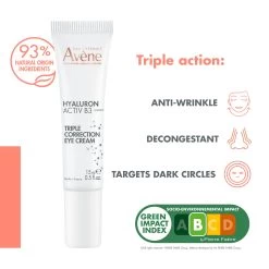 Avène - Hyaluron Activ B3 Eye Cream 15ml -The French Pharmacy 3282770153217 Hyaluron Activ B3 Triple correction eye care 0913054001685530952