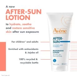 Avène - Aftersun Lotion 200ml -The French Pharmacy 3282770154221 Av C3 A8ne After Sun Restorative Lotion 0644629001682531586