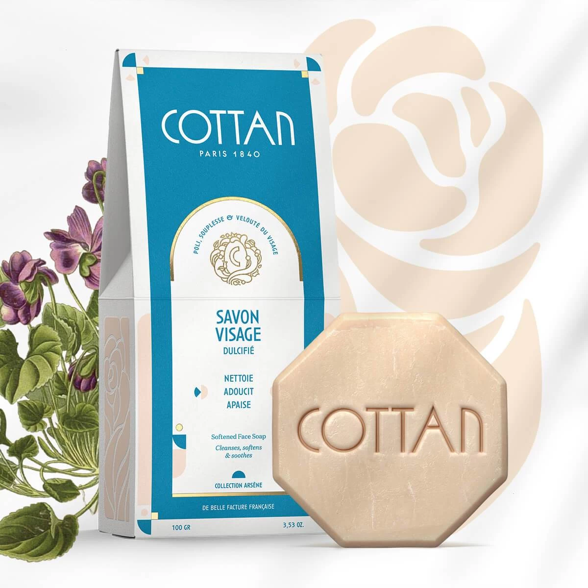 Cottan - Face Sweetened Soap 100g 3 Cottan - Face Sweetened Soap 100g - Image 3