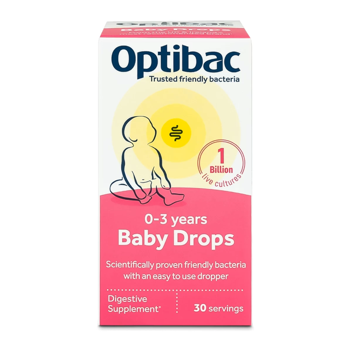 Optibac - Baby Drops 0-3 Years 30 Doses 1 Optibac - Baby Drops 0-3 Years 30 Doses