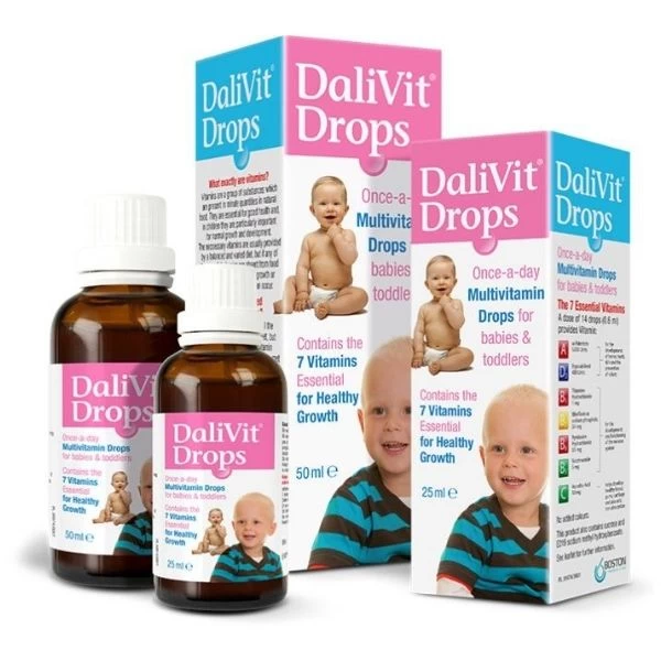 Dalivit - Multivitamin Drops Babies & Toddlers 50ml 2 Dalivit - Multivitamin Drops Babies & Toddlers 50ml - Image 2