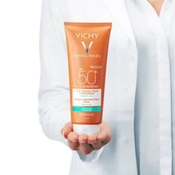 Vichy - Capital Soleil Invisible Milk SPF50+ 300ml 9 Vichy - Capital Soleil Invisible Milk SPF50+ 300ml -The French Pharmacy Vichy Sunscreen Capital Soleil Fresh Protective Milk SPF 50 000 3337871322694 InHand1