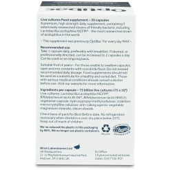 Optibac - Every Day MAX 30 Capsules -The French Pharmacy bfb4a4c7 b03a 498a ae0a 8d538c9b5885