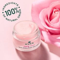 Nuxe - Very Rose Lip Balm 15g -The French Pharmacy fichenew 3264680027178 VN061001 FP LS NUXE VERY ROSE Rose lip balm 15g 100NATURAL 2021